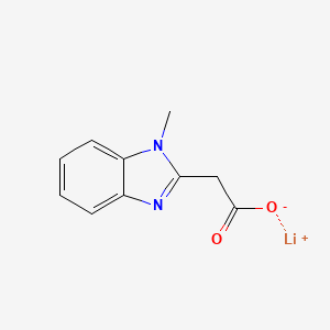 molecular formula C10H9LiN2O2 B2434514 lithium(1+) ion 2-(1-methyl-1H-1,3-benzodiazol-2-yl)acetate CAS No. 1909312-06-6