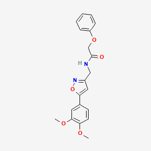 N-((5-(3,4-dimethoxyphenyl)isoxazol-3-yl)methyl)-2-phenoxyacetamide