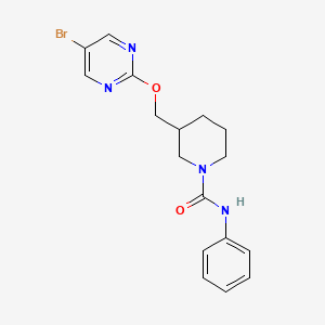 3-[(5-Bromopyrimidin-2-yl)oxymethyl]-N-phenylpiperidine-1-carboxamide