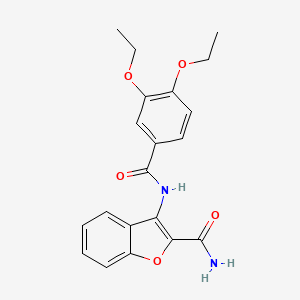 molecular formula C20H20N2O5 B2434539 3-(3,4-Diethoxybenzamido)benzofuran-2-carboxamide CAS No. 898373-20-1