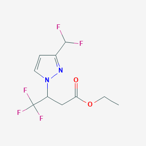 Ethyl 3-[3-(difluoromethyl)pyrazol-1-yl]-4,4,4-trifluorobutanoate