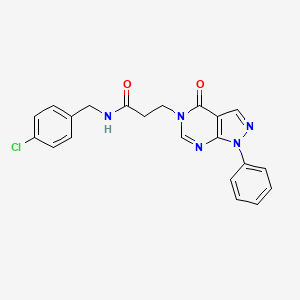 N-(4-chlorobenzyl)-3-(4-oxo-1-phenyl-1H-pyrazolo[3,4-d]pyrimidin-5(4H)-yl)propanamide