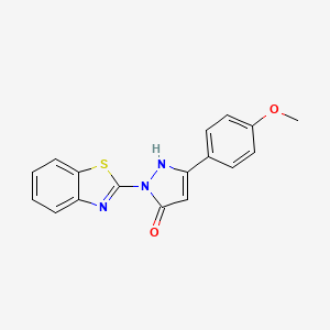 1-(1,3-benzothiazol-2-yl)-3-(4-methoxyphenyl)-1H-pyrazol-5-ol
