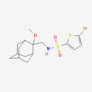 molecular formula C16H22BrNO3S2 B2434561 5-溴-N-[(2-甲氧基金刚烷-2-基)甲基]噻吩-2-磺酰胺 CAS No. 1797717-09-9