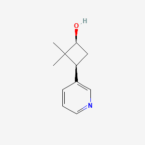 molecular formula C11H15NO B2434564 (1S,3S)-2,2-Dimethyl-3-pyridin-3-ylcyclobutan-1-ol CAS No. 2287247-06-5