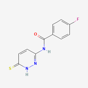 4-fluoro-N-(6-mercaptopyridazin-3-yl)benzamide