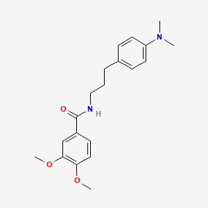 molecular formula C20H26N2O3 B2434574 N-(3-(4-(dimethylamino)phenyl)propyl)-3,4-dimethoxybenzamide CAS No. 953197-28-9