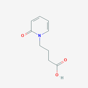 molecular formula C9H11NO3 B2434584 4-(2-Oxo-1,2-dihydropyridin-1-yl)butanoic acid CAS No. 71644-06-9