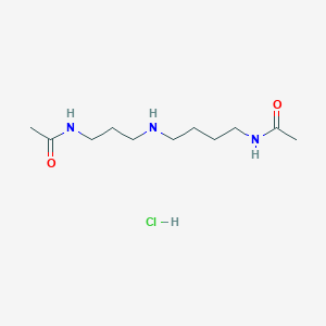 molecular formula C11H24ClN3O2 B2434592 N1,N8-Diacétylspermidine (chlorhydrate) 