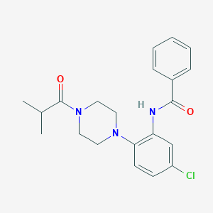 N-[5-chloro-2-(4-isobutyryl-1-piperazinyl)phenyl]benzamide