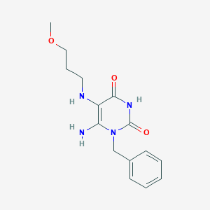 6-Amino-1-benzyl-5-[(3-methoxypropyl)amino]-1,2,3,4-tetrahydropyrimidine-2,4-dione