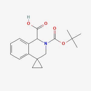 2'-(tert-Butoxycarbonyl)-2',3'-dihydro-1'H-spiro[cyclopropane-1,4'-isoquinoline]-1'-carboxylic acid