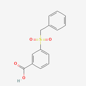 molecular formula C14H12O4S B2434608 3-Phenylmethanesulfonylbenzoic acid CAS No. 28198-29-0