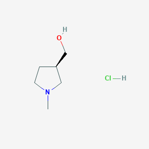 molecular formula C6H14ClNO B2434621 [(3R)-1-Methylpyrrolidin-3-yl]methanol;hydrochloride CAS No. 2470279-83-3