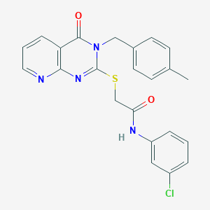 N-(3-chlorophenyl)-2-{[3-(4-methylbenzyl)-4-oxo-3,4-dihydropyrido[2,3-d]pyrimidin-2-yl]thio}acetamide