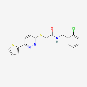 N-(2-chlorobenzyl)-2-[(6-thien-2-ylpyridazin-3-yl)thio]acetamide