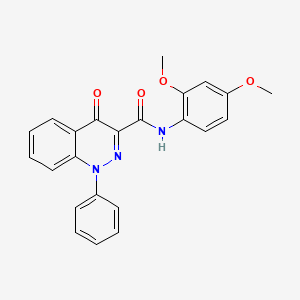 N~3~-(2,4-dimethoxyphenyl)-4-oxo-1-phenyl-1,4-dihydro-3-cinnolinecarboxamide