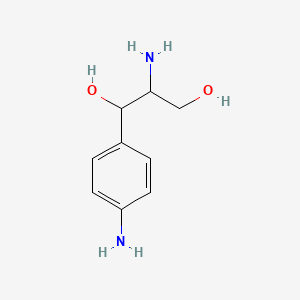 molecular formula C9H14N2O2 B2434650 2-氨基-1-(4-氨基苯基)丙烷-1,3-二醇 CAS No. 2663-91-4