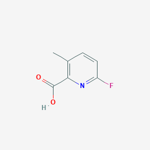 molecular formula C7H6FNO2 B2434657 6-氟-3-甲基吡啶-2-羧酸 CAS No. 1211536-96-7