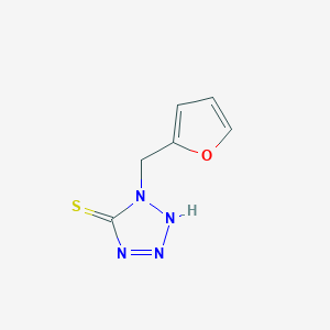 molecular formula C6H6N4OS B2434664 1-(2-furylmetil)-1H-tetrazol-5-tiol CAS No. 204070-47-3