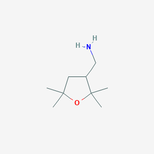 (2,2,5,5-Tetramethyloxolan-3-yl)methanamine
