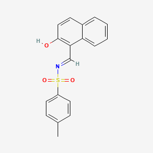 molecular formula C18H15NO3S B2434674 N-(2-Hydroxy-naphtalène-1-ylméthylène)-4-méthyl-benzènesulfonamide CAS No. 314248-24-3