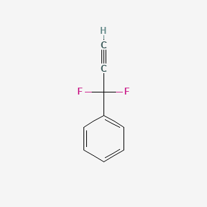 molecular formula C9H6F2 B2434677 (1,1-Difluoroprop-2-yn-1-yl)benzene CAS No. 1382954-43-9