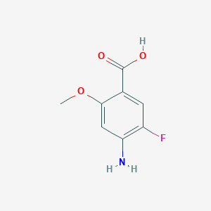 molecular formula C8H8FNO3 B2434680 4-Amino-5-fluoro-2-methoxybenzoic acid CAS No. 1346763-78-7