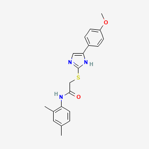 N-(2,4-dimethylphenyl)-2-((5-(4-methoxyphenyl)-1H-imidazol-2-yl)thio)acetamide