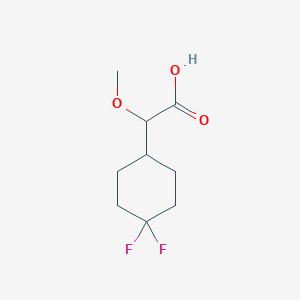 molecular formula C9H14F2O3 B2434715 2-(4,4-Difluorocyclohexyl)-2-methoxyacetic acid CAS No. 2167605-84-5