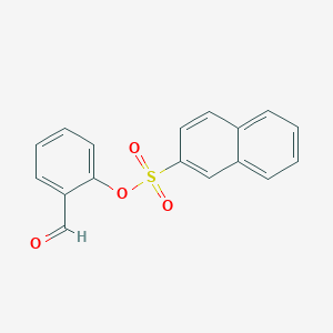 molecular formula C17H12O4S B2434724 2-Formylphenyl naphthalene-2-sulfonate CAS No. 634593-05-8