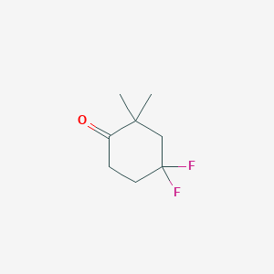 molecular formula C8H12F2O B2434727 4,4-Difluoro-2,2-dimethylcyclohexan-1-one CAS No. 2253630-00-9