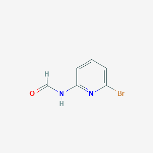 molecular formula C6H5BrN2O B2434729 Formamide, N-(6-bromo-2-pyridinyl)- CAS No. 1451186-66-5