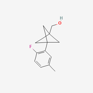 [3-(2-Fluoro-5-methylphenyl)-1-bicyclo[1.1.1]pentanyl]methanol