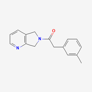 molecular formula C16H16N2O B2434773 1-(5H-吡咯并[3,4-b]吡啶-6(7H)-基)-2-(间甲苯基)乙酮 CAS No. 2195939-84-3