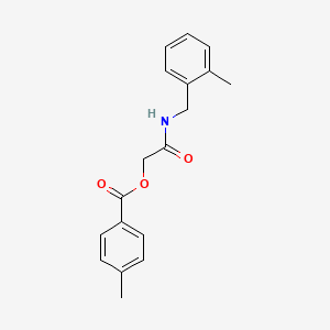 molecular formula C18H19NO3 B2434778 [2-[(2-Methylphenyl)methylamino]-2-oxoethyl] 4-methylbenzoate CAS No. 1794931-96-6