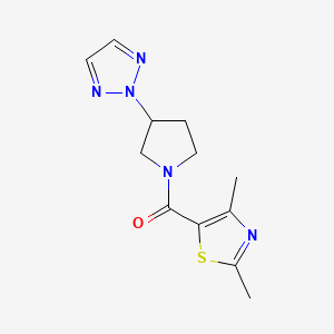 (3-(2H-1,2,3-triazol-2-yl)pyrrolidin-1-yl)(2,4-dimethylthiazol-5-yl)methanone