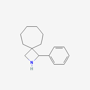 molecular formula C15H21N B2434781 1-苯基-2-氮杂螺[3.6]癸烷 CAS No. 1876072-21-7
