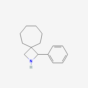 molecular formula C15H21N B2434781 1-Phenyl-2-azaspiro[3.6]decan CAS No. 1876072-21-7