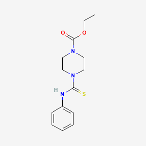 Ethyl 4-((phenylamino)thioxomethyl)piperazinecarboxylate