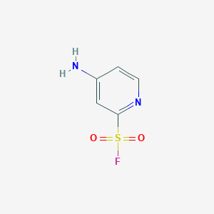 molecular formula C5H5FN2O2S B2434784 4-氨基吡啶-2-磺酰氟 CAS No. 2091716-54-8