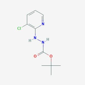 molecular formula C10H14ClN3O2 B2434790 tert-Butyl 2-(3-chloropyridin-2-yl)hydrazinecarboxylate CAS No. 1820614-19-4