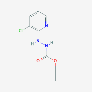 molecular formula C10H14ClN3O2 B2434790 N'-(3-chloropyridin-2-yl)(t-butoxy)carbohydrazide CAS No. 1820614-19-4