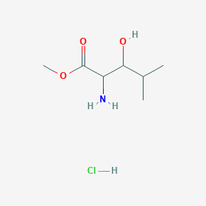 molecular formula C7H16ClNO3 B2434800 Methyl 2-amino-3-hydroxy-4-methylpentanoate;hydrochloride CAS No. 2490401-51-7