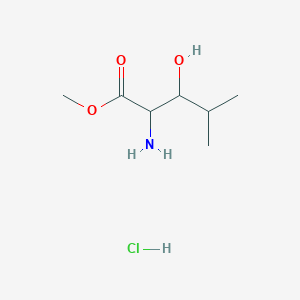 molecular formula C7H16ClNO3 B2434800 2-氨基-3-羟基-4-甲基戊酸甲酯盐酸盐 CAS No. 2490401-51-7