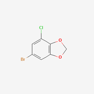 molecular formula C7H4BrClO2 B2434801 6-bromo-4-chloro-2H-1,3-benzodioxole CAS No. 72736-55-1