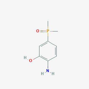 molecular formula C8H12NO2P B2434806 2-氨基-5-二甲基磷酰基苯酚 CAS No. 2551118-27-3