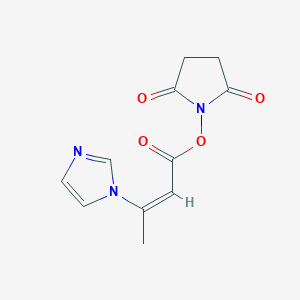 2,5-dioxopyrrolidin-1-yl (2Z)-3-(1H-imidazol-1-yl)but-2-enoate