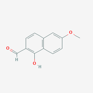 molecular formula C12H10O3 B2434815 1-羟基-6-甲氧基萘-2-甲醛 CAS No. 111258-03-8