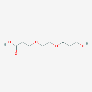 molecular formula C8H16O5 B2434832 3-[2-(3-Hydroxypropoxy)ethoxy]propanoic acid CAS No. 1851435-76-1